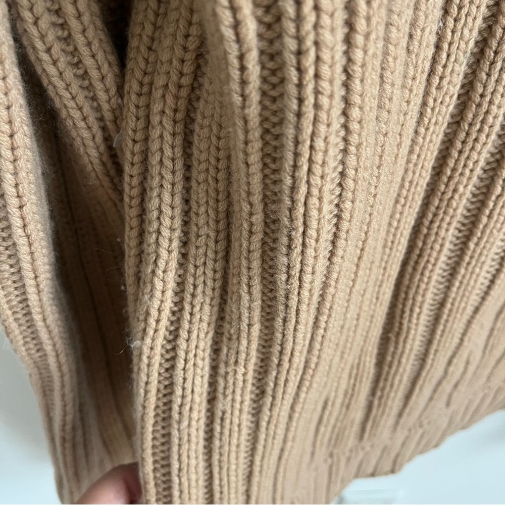 adam (by Adam Lippes) Cashmere Hooded Sweater, Tan, M - Picture 6 of 9